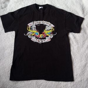 'Remembering Never' band tshirt